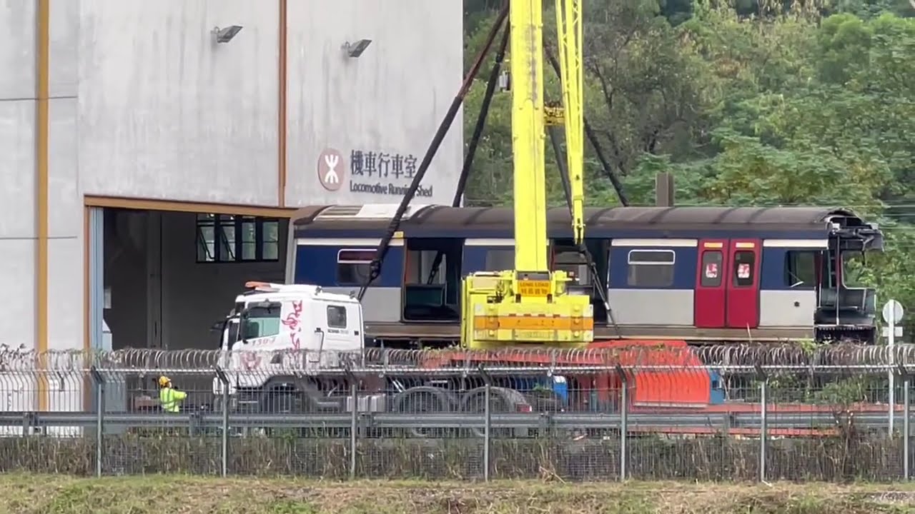 【烏蠅頭的退休日常】港鐵東鐵綫 EAL MLR-train E96/E77(677) 於羅湖編組站解體後吊起部分片段+仍未解體或保留之車卡濕碎片段