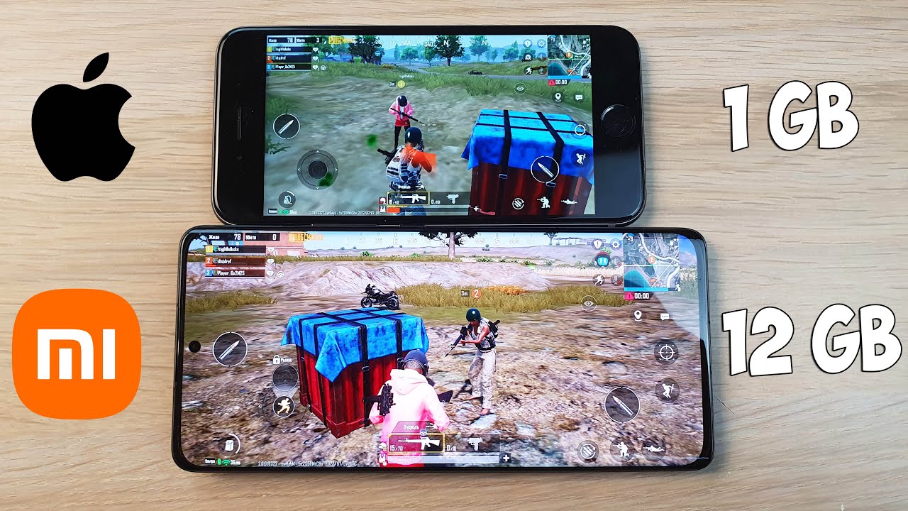 IPHONE 6 (1 GB RAM) VS XIAOMI 12 PRO (12 GB RAM) - PUBG TEST