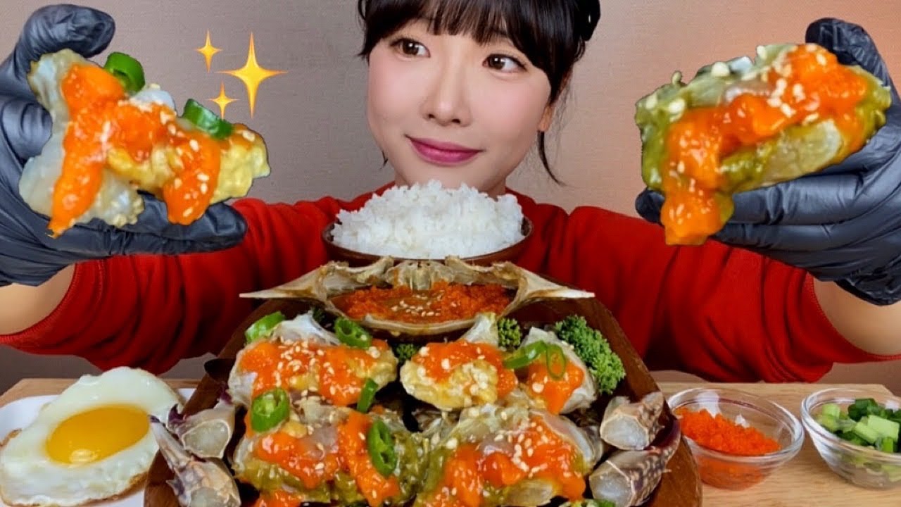 ✨알배기 간장게장 맛깔나게 먹기🤤