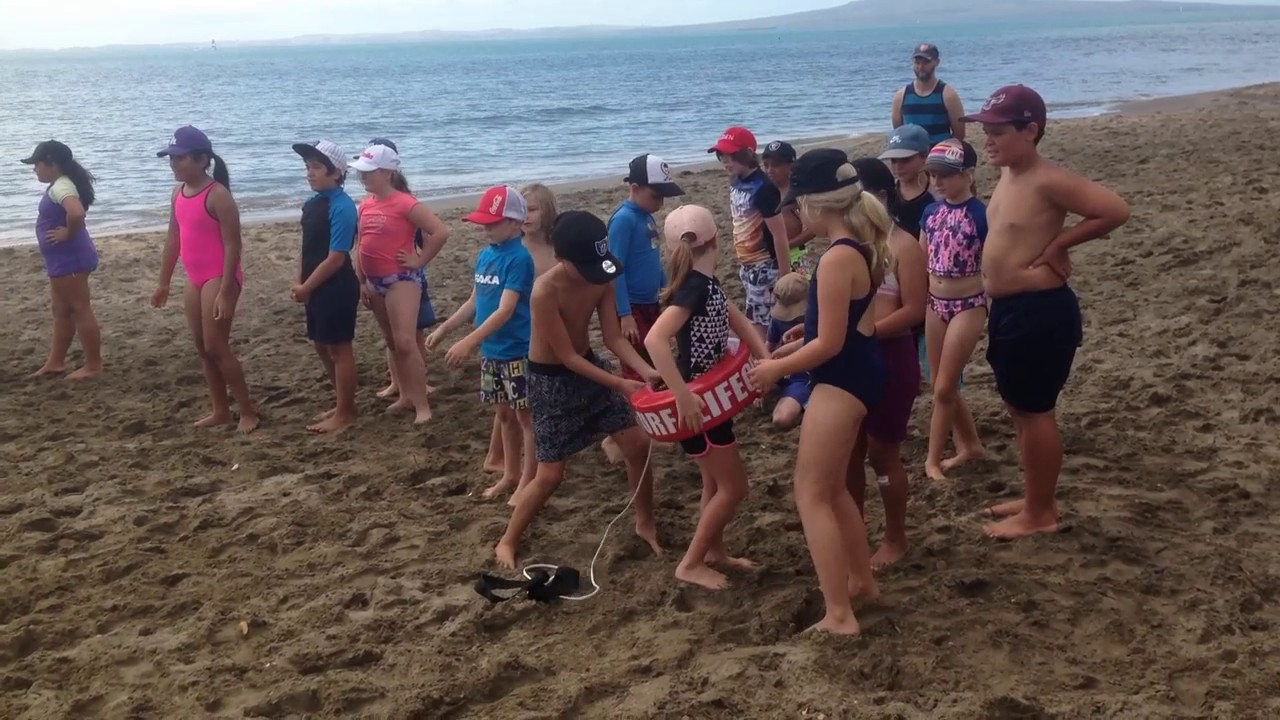 Learning how to use a rescue tube