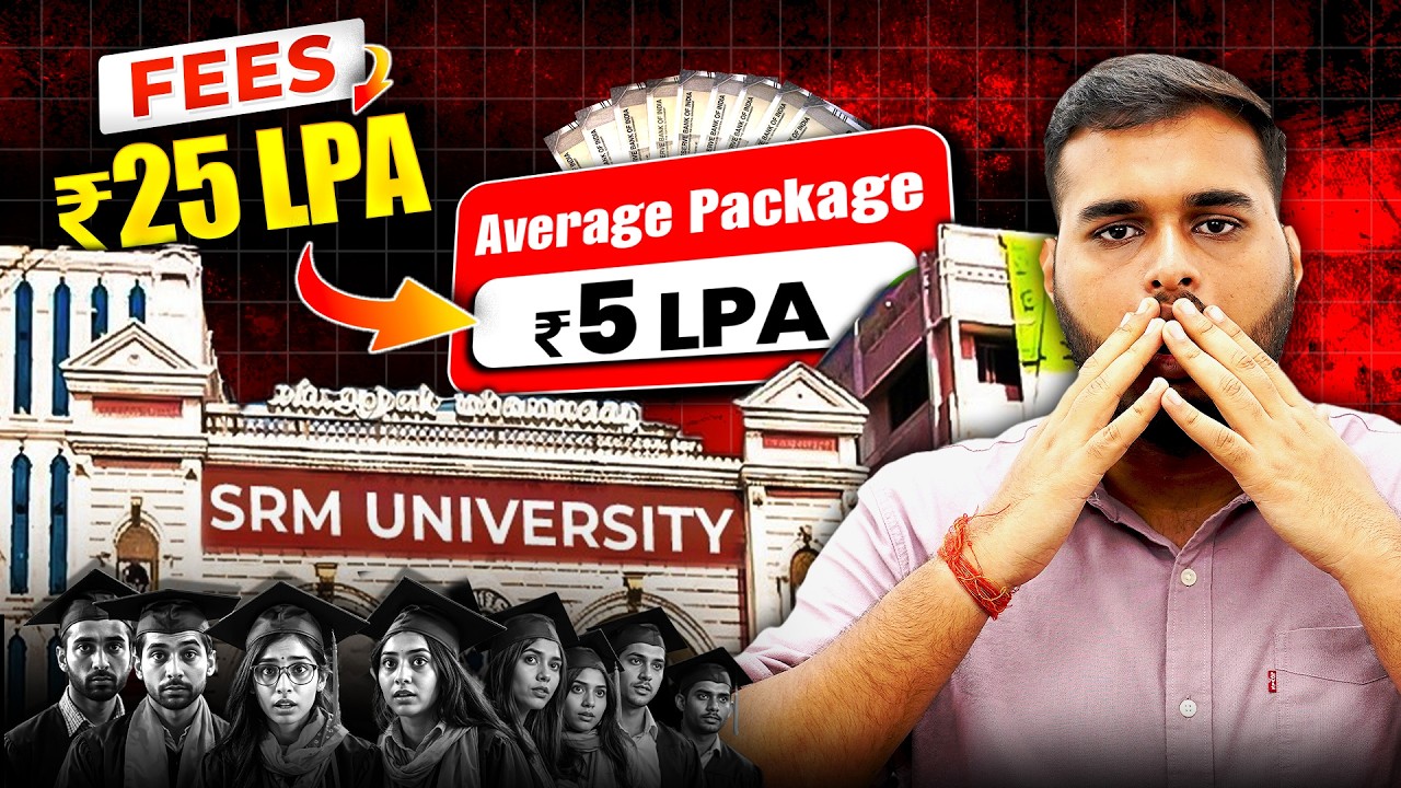 SRM University Chennai Review 😱|| Average Package 5 LPA ? 🔥|| SRM KTR Campus reality #srmjeee