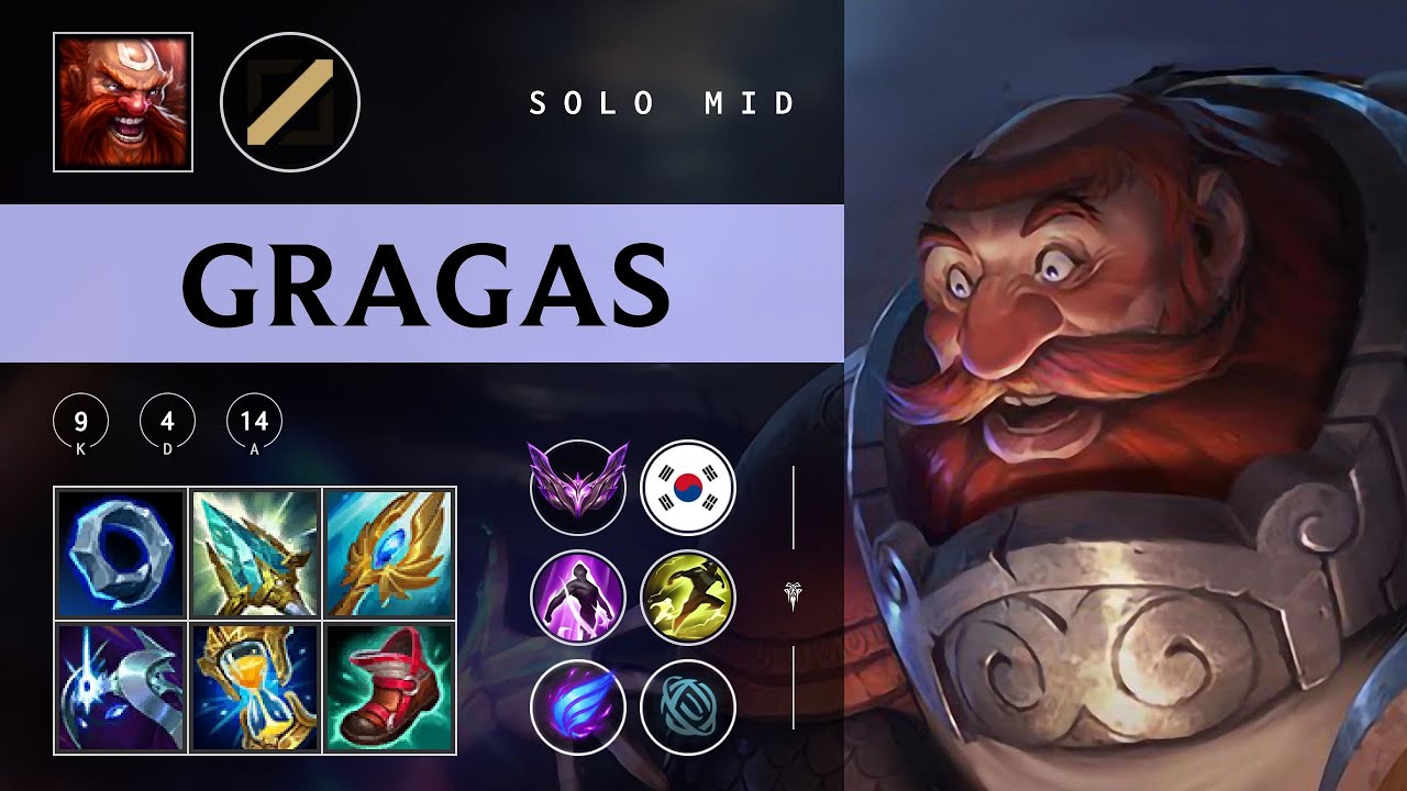 Gragas Mid vs Diana - KR Master Patch 25.24