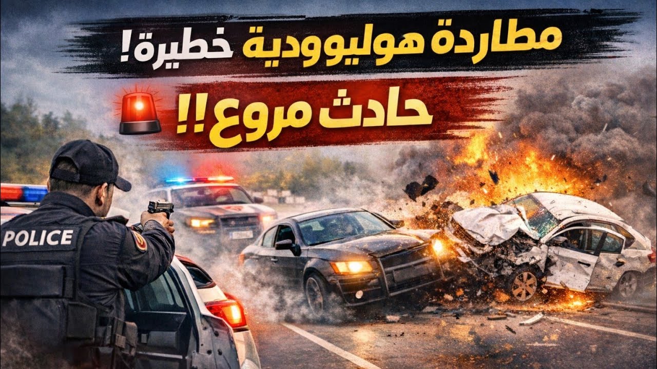 مطاردة هوليودية بين الأمن وسيارة مشبوهة بين أزغنغان والناظور تنتهي بحادث خطير بين عدة سيارات
