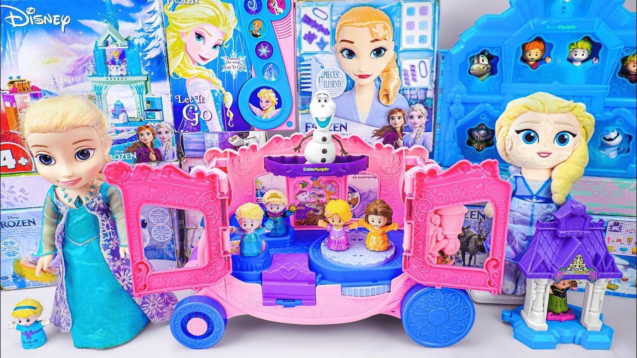 Disney Elsa Toys Unboxing Series | Pull-Along Musical Carriage Toy | Elsa Styling Head | Elsa Doll