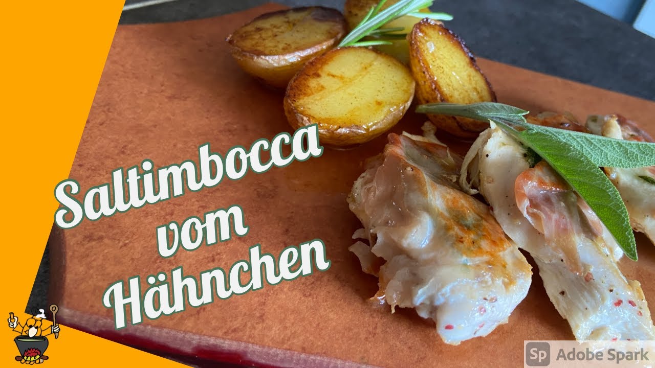 Saltimbocca vom Hähnchen [ einfach und schnell ] mit Rosmarinkartoffeln | Rezept