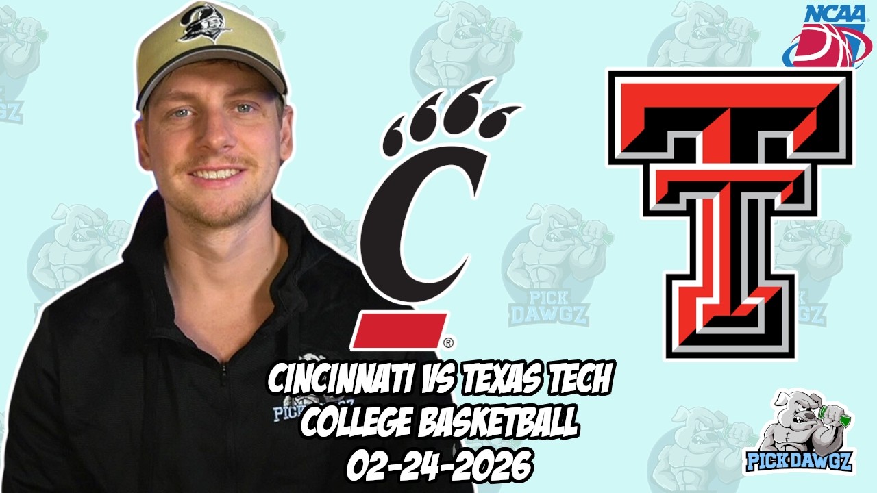 Cincinnati vs Texas Tech 2/24/26 Free College Basketball Picks and Predictions | NCAAB Pick