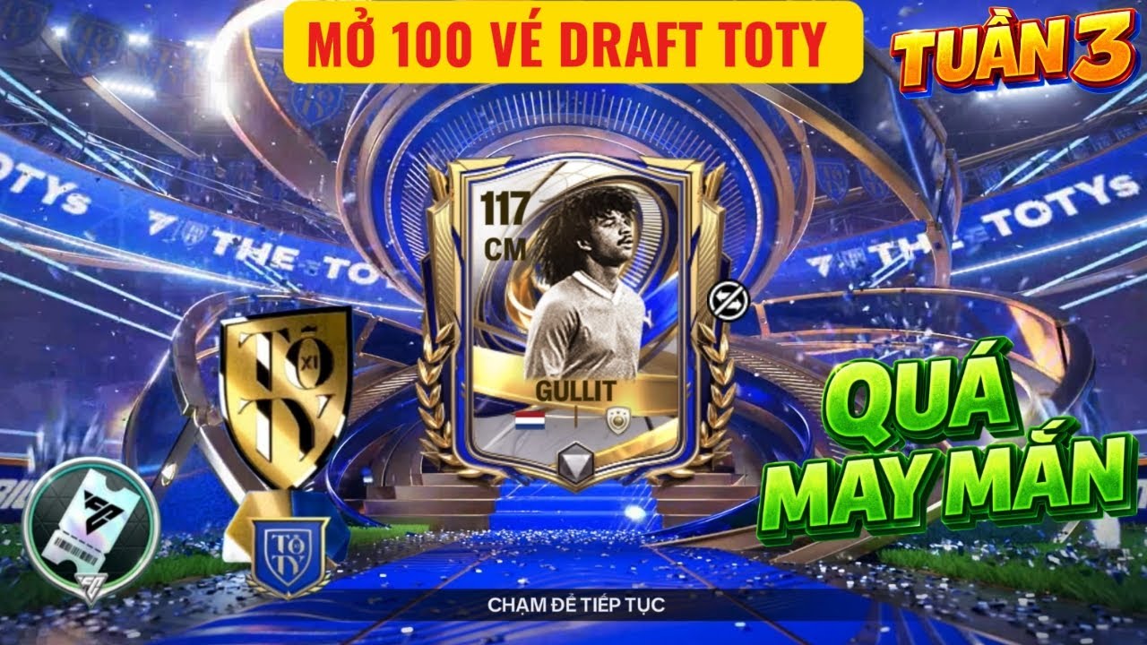 🏆FC MOBILE QT | TÔI MỞ 100 VÉ DRAFT TOTY TUẦN 3 RA BỐ GAME CỰC KÌ MAY MẮN | QUÁ TỐT RỒI