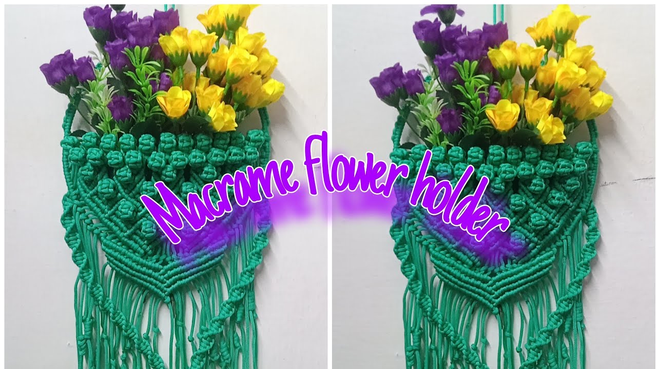Flower hanging new unique design for our walls//special flower hanger macrame New design