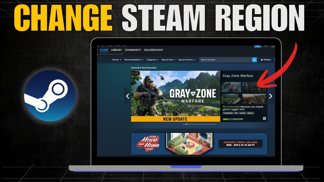How to Change Steam Region