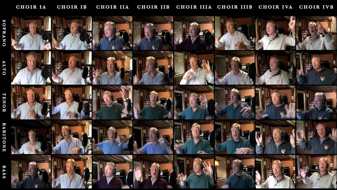 Spem in Alium by Tallis, 40 parts sung by over 2000 voices and conducted 40 times!