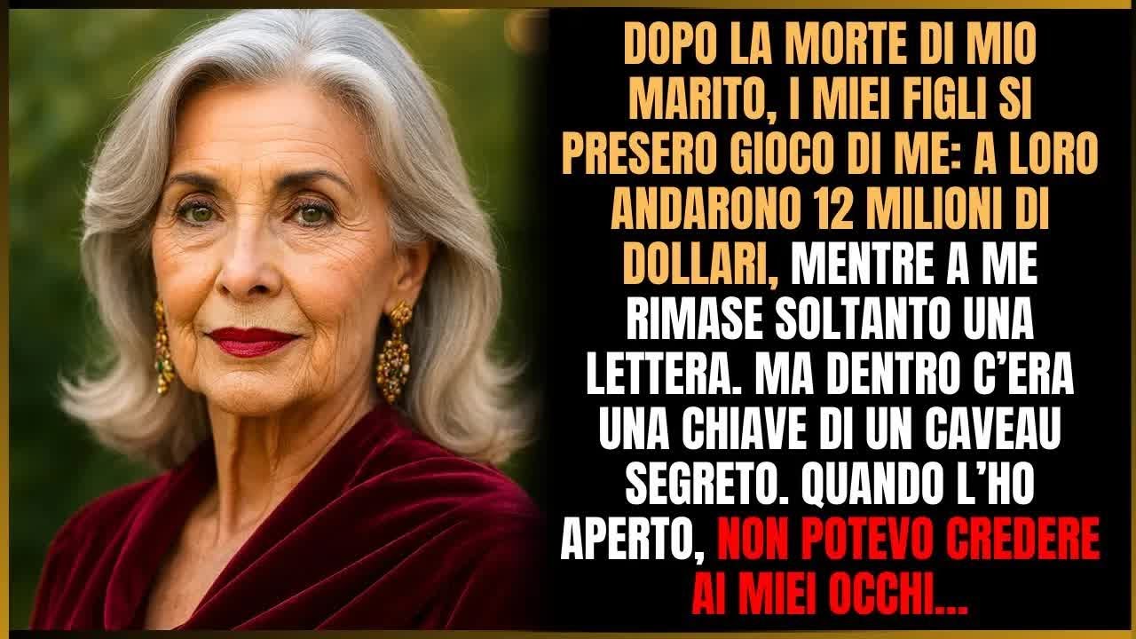 I miei figli ricevettero 12 milioni, io solo una lettera  All’interno trovai una chiave