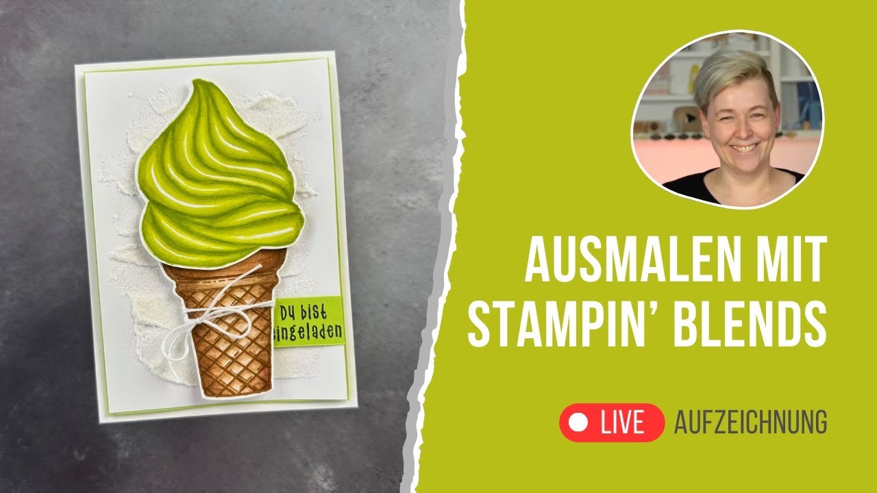 mit Stampin' Blends von Stampin’ Up! ausmalen - Eiscreme-Fantasie - Stampin’ Up!