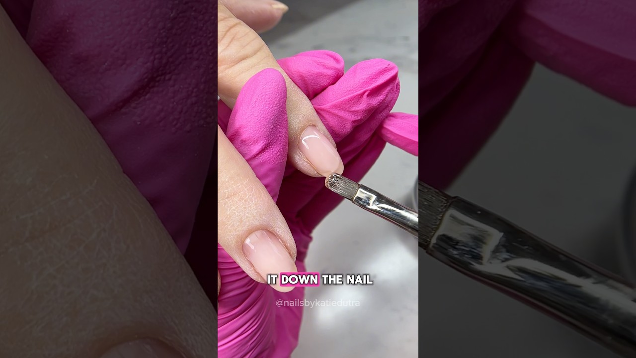 Hard Gel Application for a Gel Overlay ✨ #buildergel  #hardgel