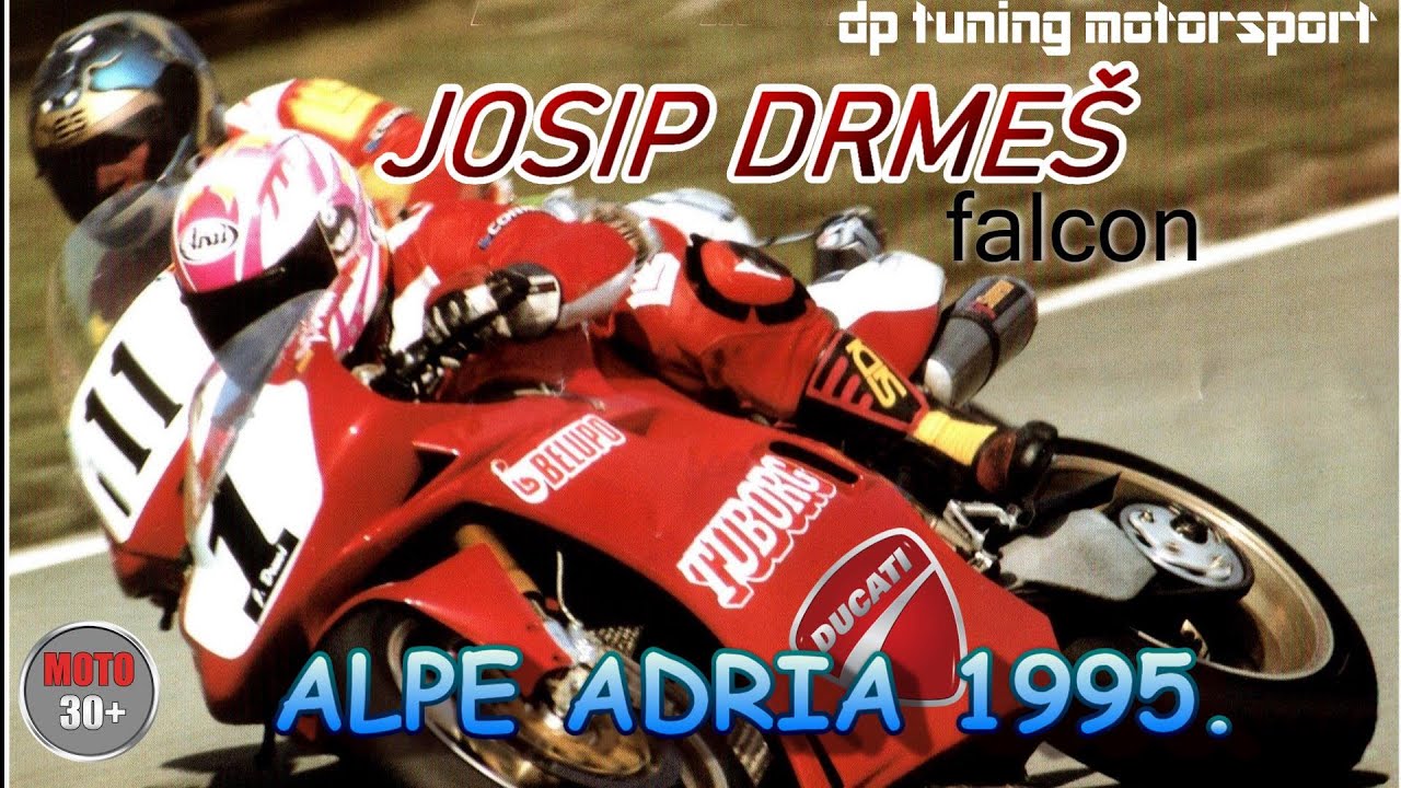 Automotodrom Grobnik1995🌎LUIGI ALJINOVIĆ i JOSIP DRMEŠ Alpe Adria /Falcon racing team /254. MOTO +30