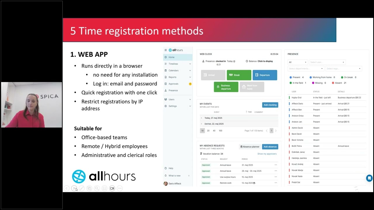 Wbinar: Mobile, online and terminal based registration
