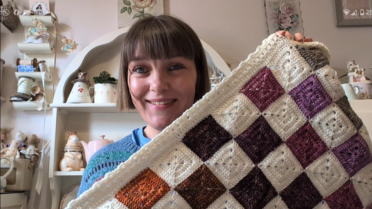 Stitched by Mrs D episode 61 - Battenburg blanket, knitted socks , Jiffy dress pattern and crochet