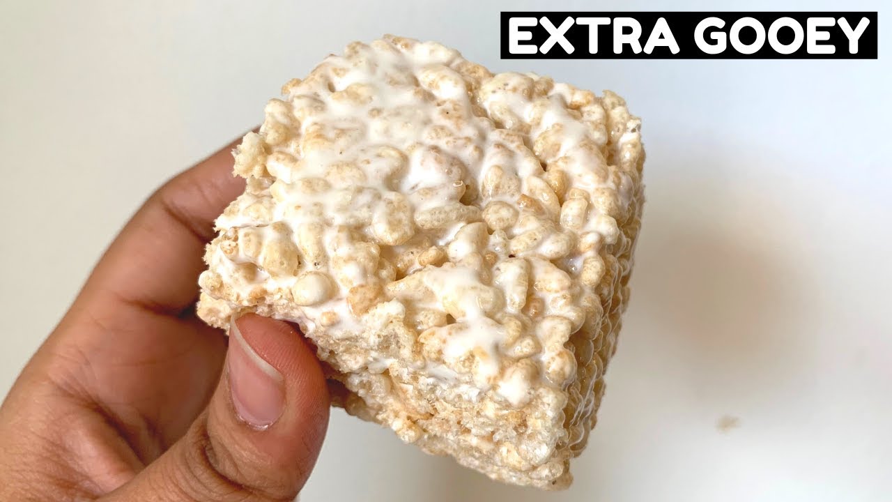 Extra Chewy Homemade Rice Crispy Treats | Marshmallows and Fluff | Bake with Bee