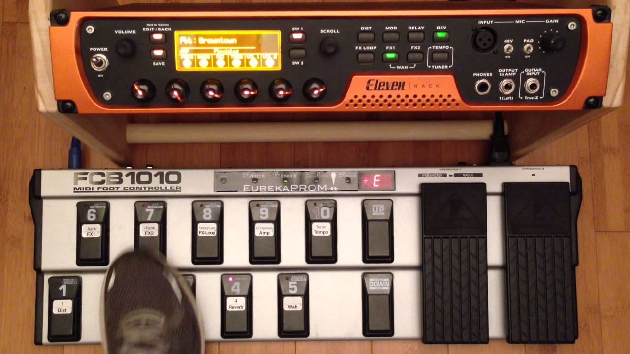 EurekaPROM-enabled FCB1010 with the Avid Eleven Rack