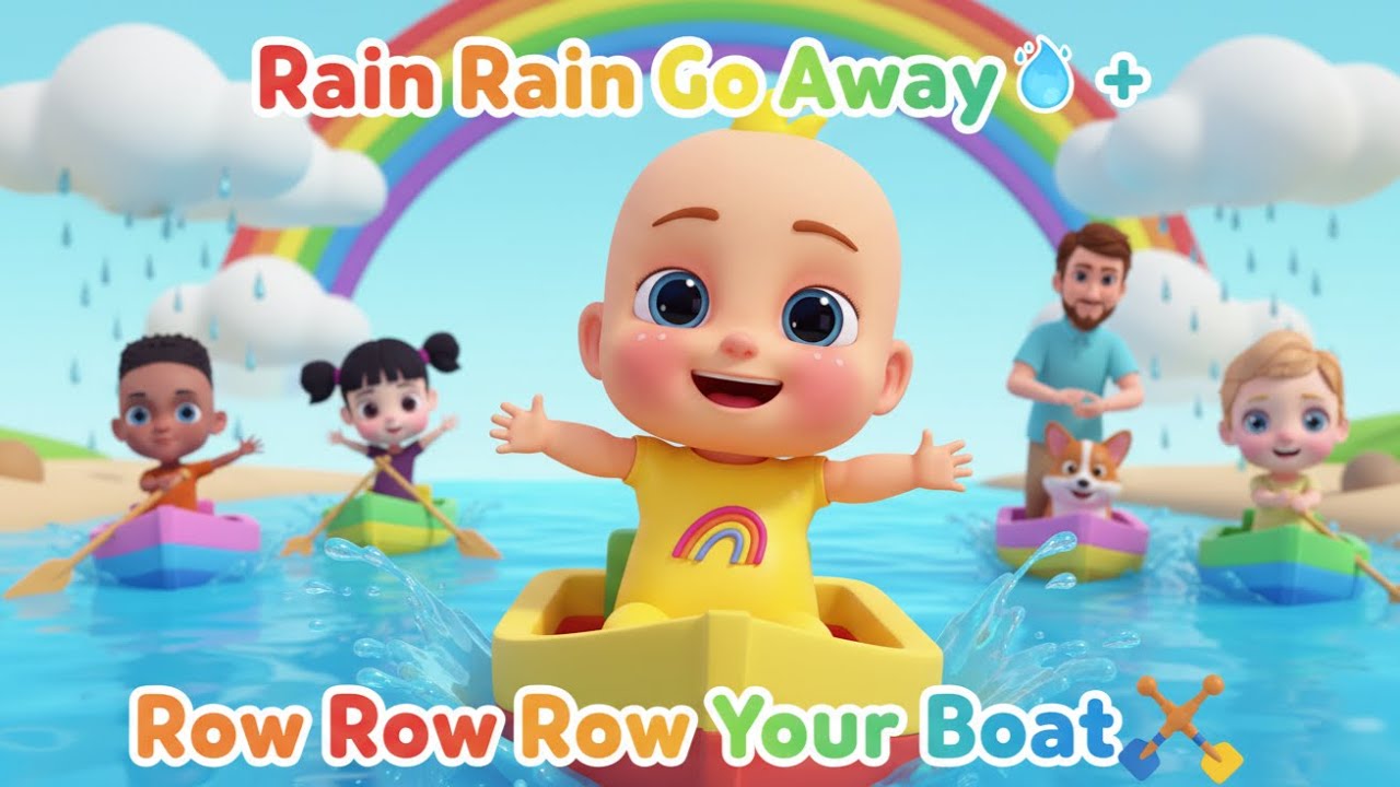 Дождь, дождь, уходи! 🌧️ + Греби, греби, греби свою лодку! 🚣 Веселые детские песенки