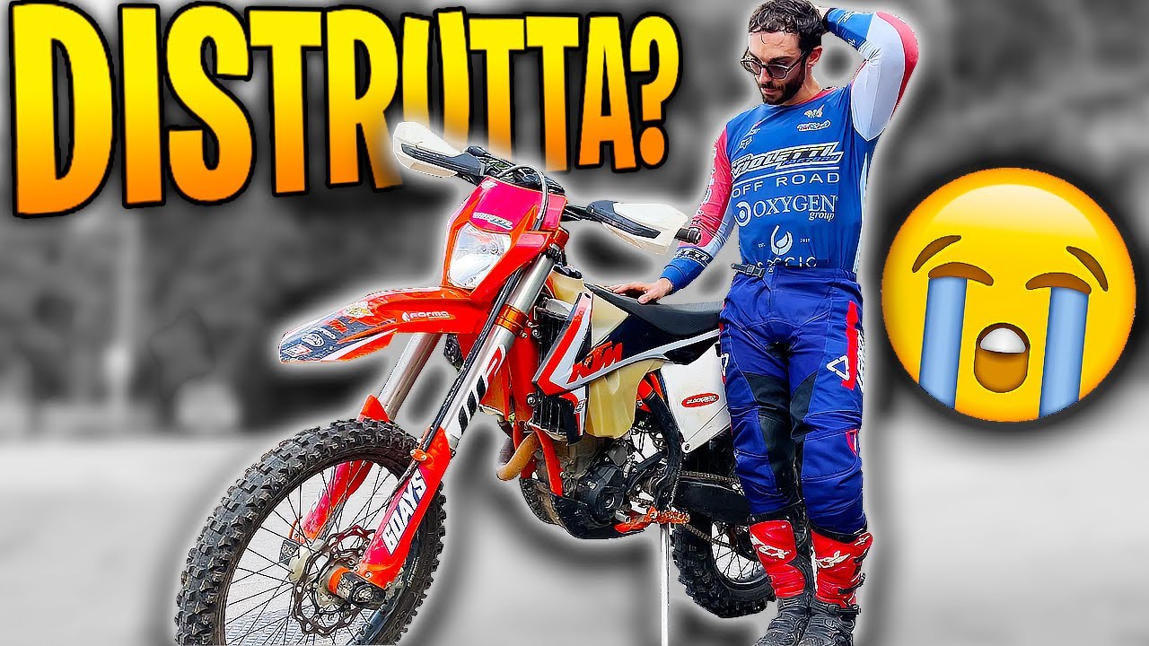 HO DISTRUTTO LA MOTO alla mia PRIMA USCITA! *Hard Enduro*