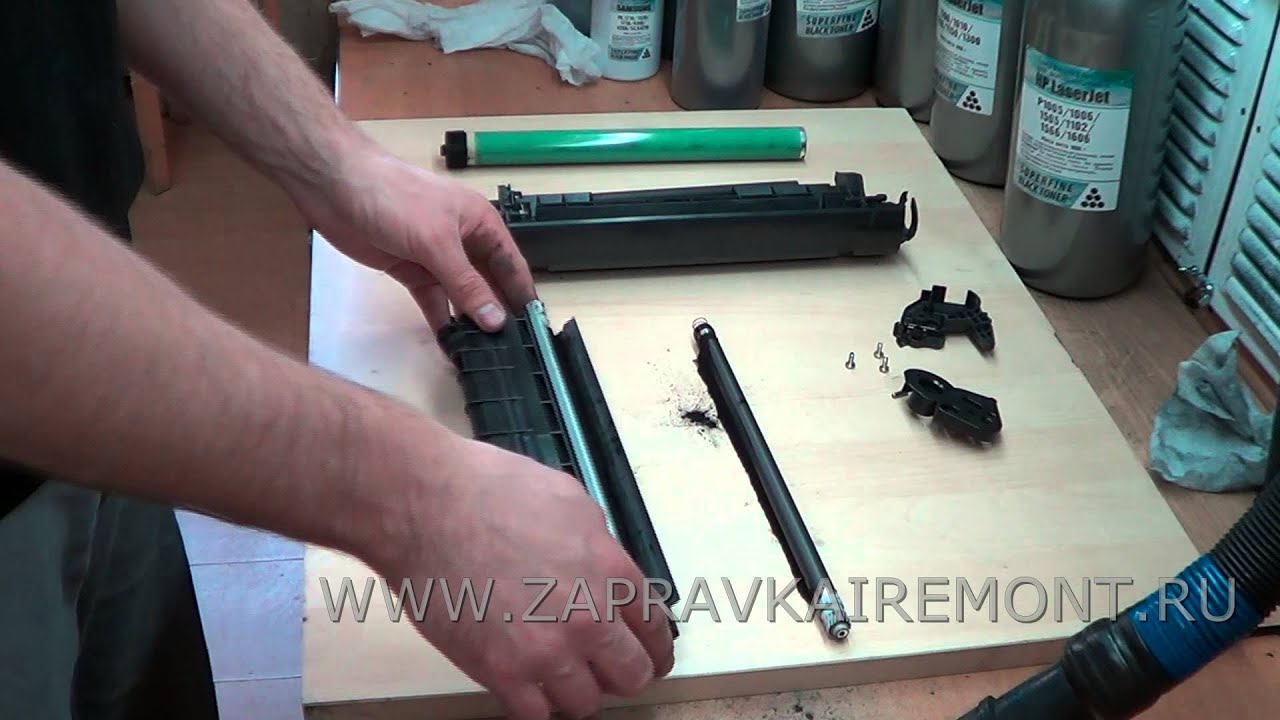 Заправка HP Q2612A  - инструкция