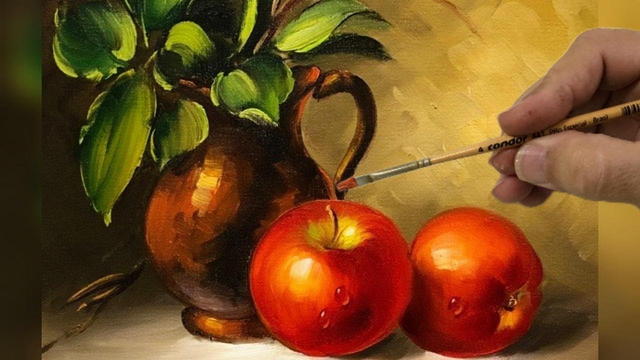 ЧАЙНИК С ЯБЛОКАМИ / ПОКРАСКА ШАГ ЗА ШАГОМ