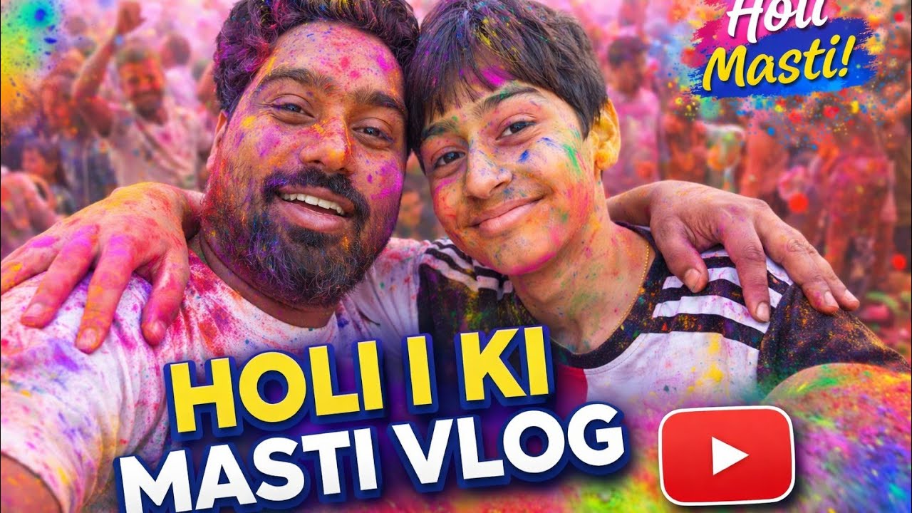 Holi ki party 🎉#holi #dailyvlog #desivlog #desilifestyle #trending #viralvideo #vishnavi6 