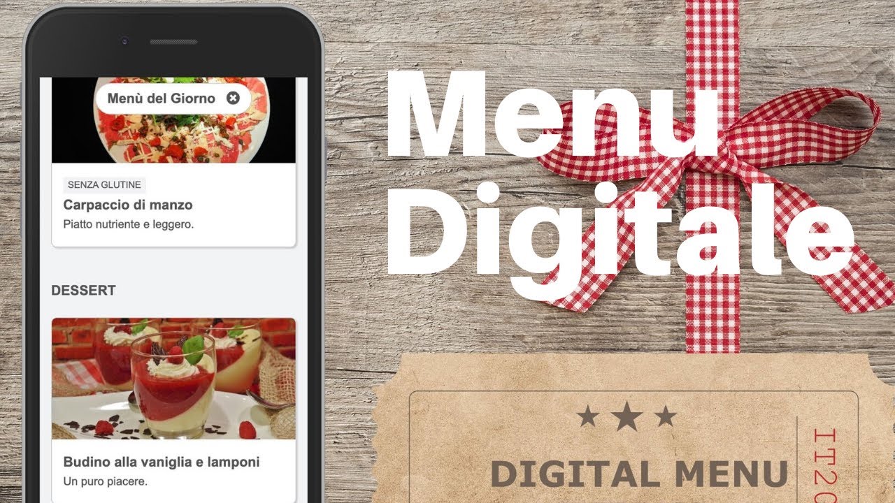 Crea un menù digitale per il tuo ristorante, direttamente dallo smartphone