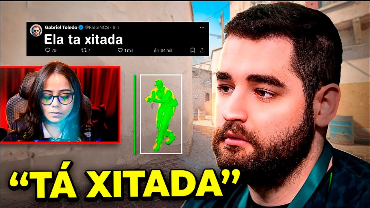 A streamer que caiu no veredito de FalleN!
