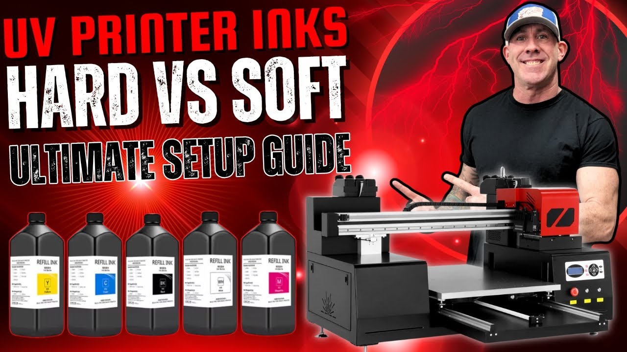 How To Change UV Printer Inks | RF-ZZ2C Hard and Soft Ink Setup Guide