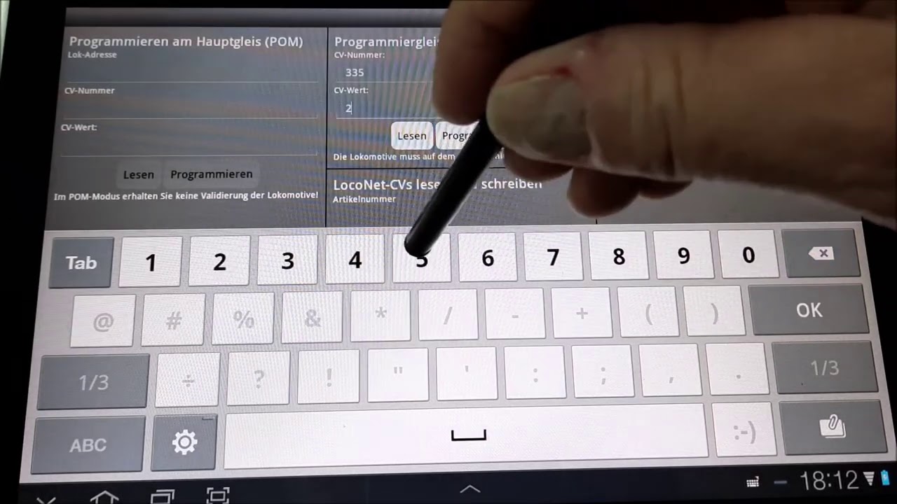 Modelleisenbahn, CV Einstellung. D&H, ESU,