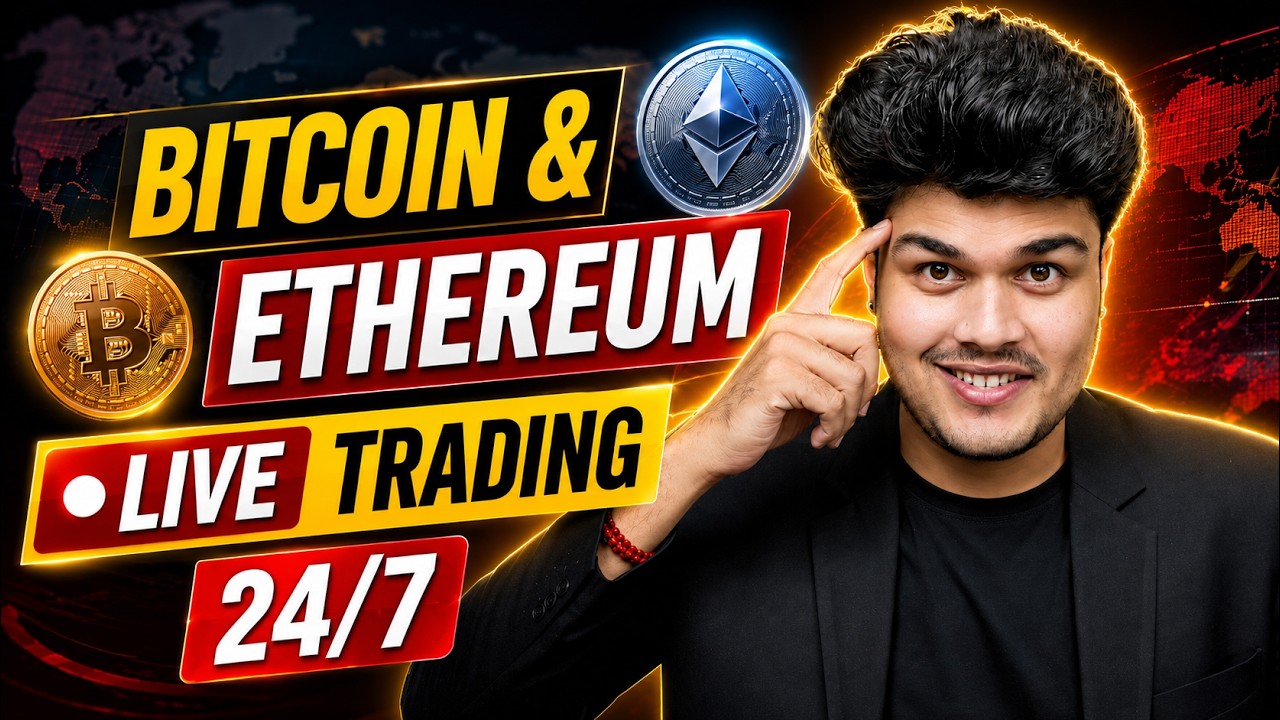 🔴 Live Bitcoin & Ethereum Trading 24/7