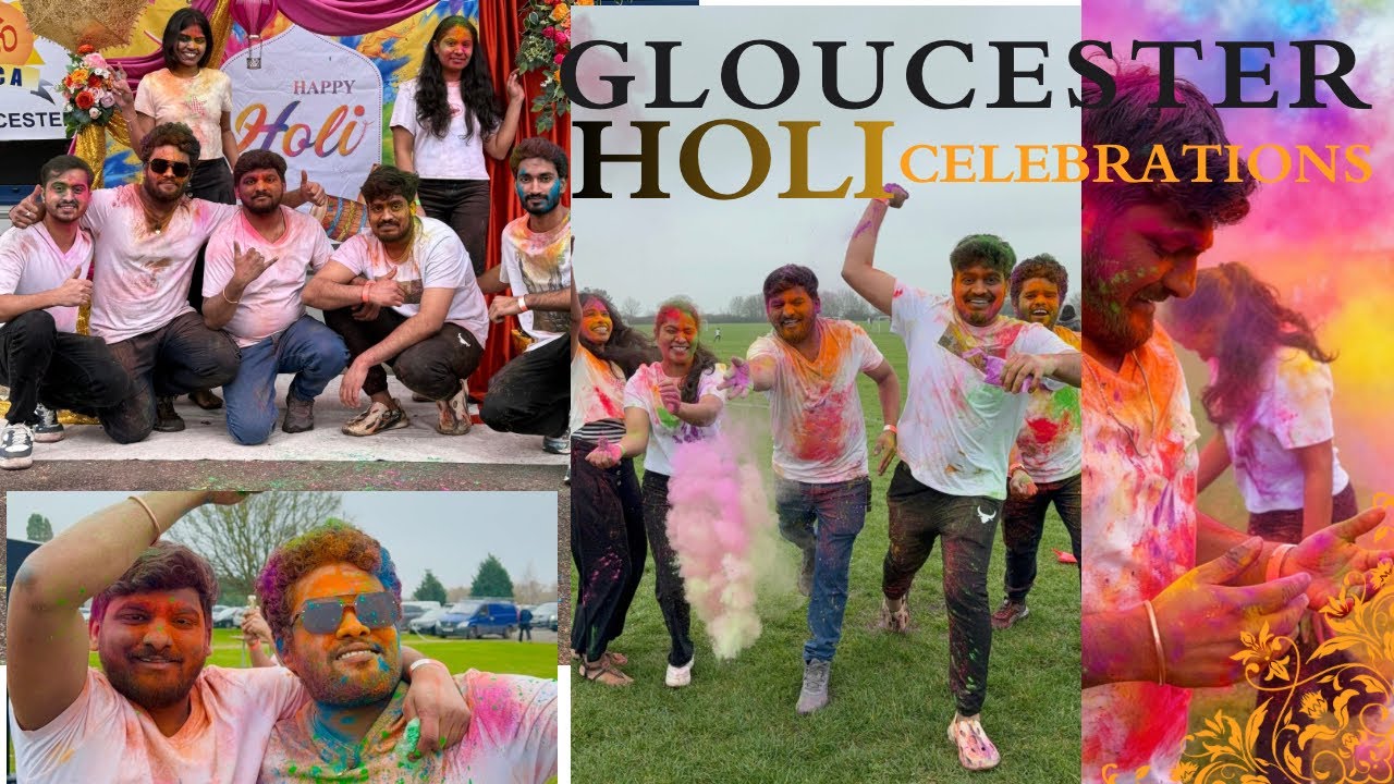 Gloucester Holi celebrations 2026 #holi #indian #londonlife 