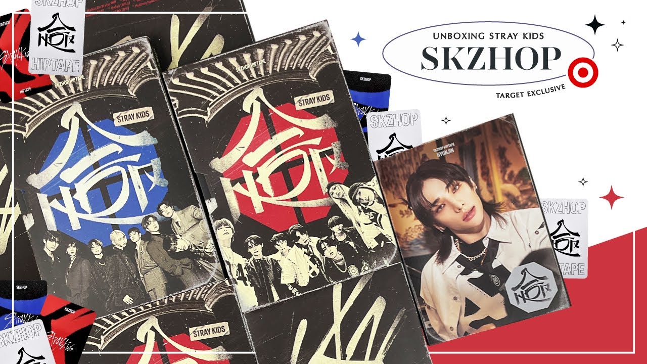 unboxing Stray Kids '合 (HOP)' SKZHOP HIPTAPE ✧ Target Exclusive – skzhop, hiptape, accordion ver. 📼🌀