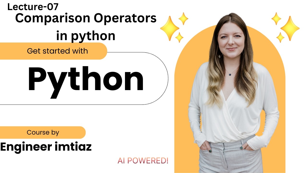 Comparison Operators in Programming | Easy Explanation with Examples #python