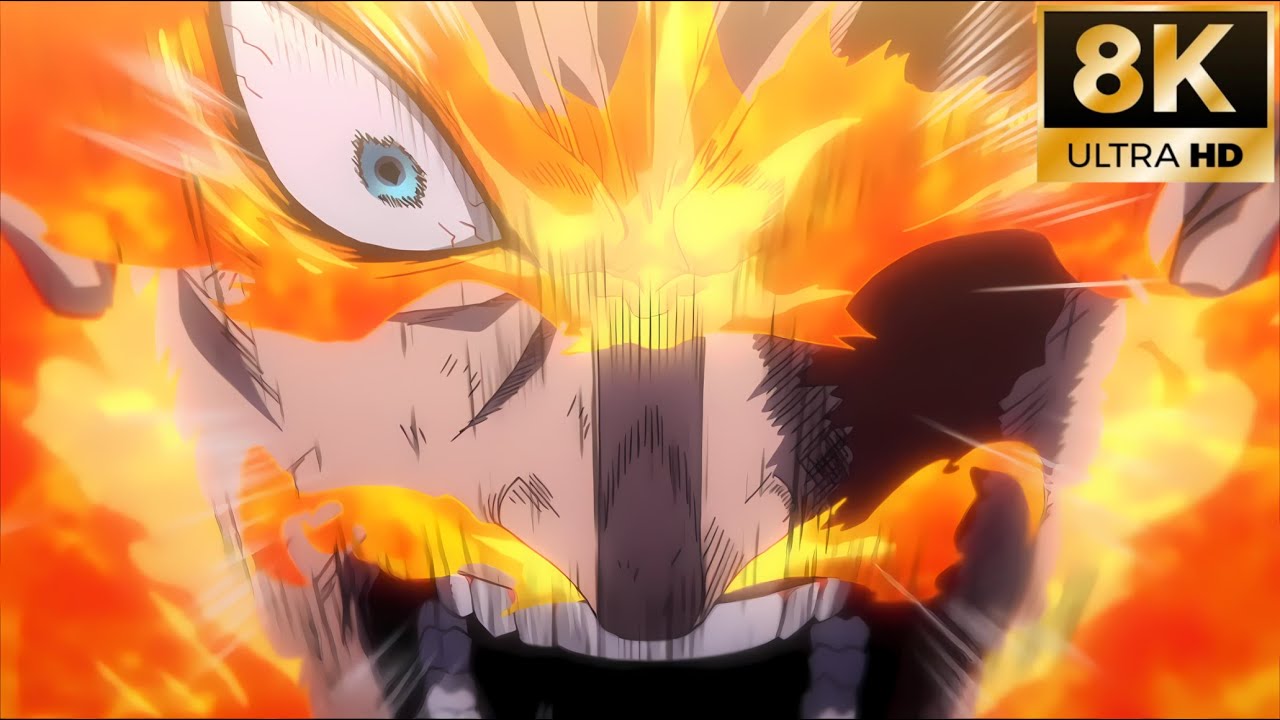 Endeavor vs Nomu 8K - My Hero Academia S4 E25