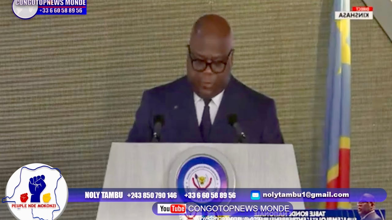 FÉLIX TSHISEKEDI LANCE LA TABLE RONDE NATIONALE SUR L’EMPLOI ET ENTREPRENEURIAT DES JEUNES