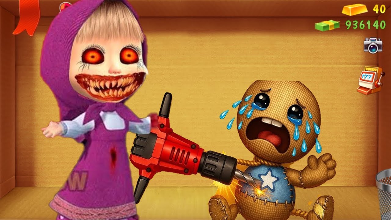 Masha vs The Buddy in Horror Meat Grinder | Kick The Buddy