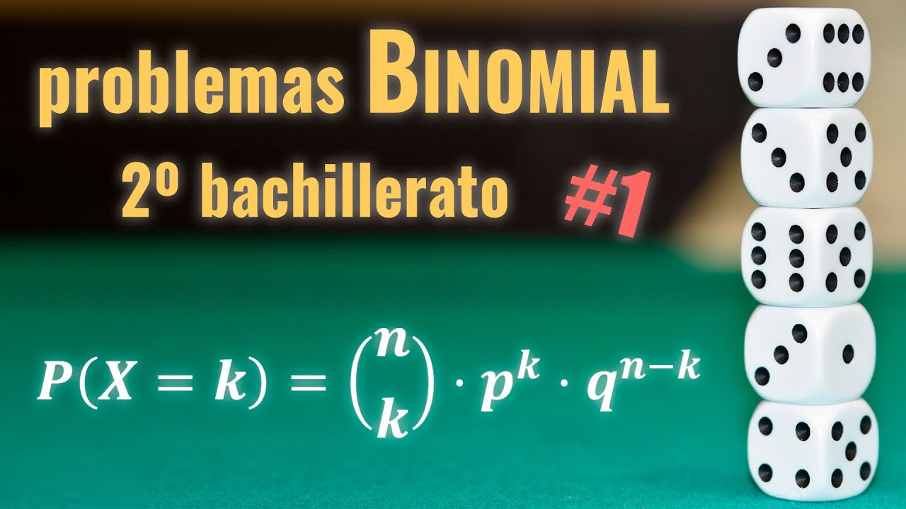 Problema de DISTRIBUCIÓN BINOMIAL (probabilidad) 01 | 2º bachillerato