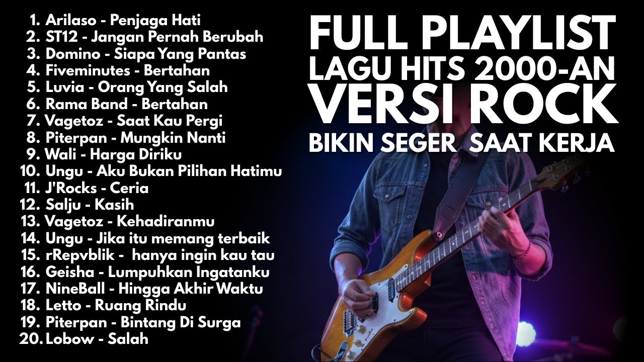 GOKIL! FULL ROCK‼️LAGU INDONESIA 2000-AN PALING HITS | Plyalist Full Album Bikin tambah semangat