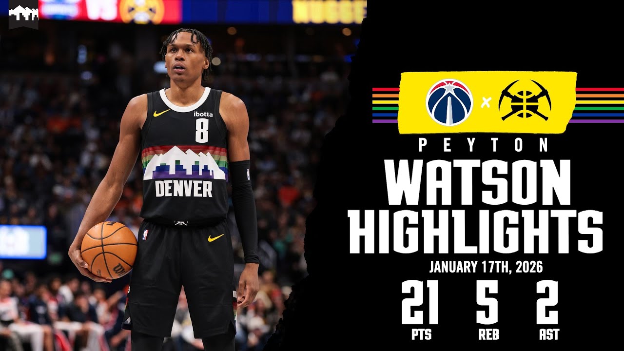Peyton Watson 21-Point Game | Highlights vs. WAS