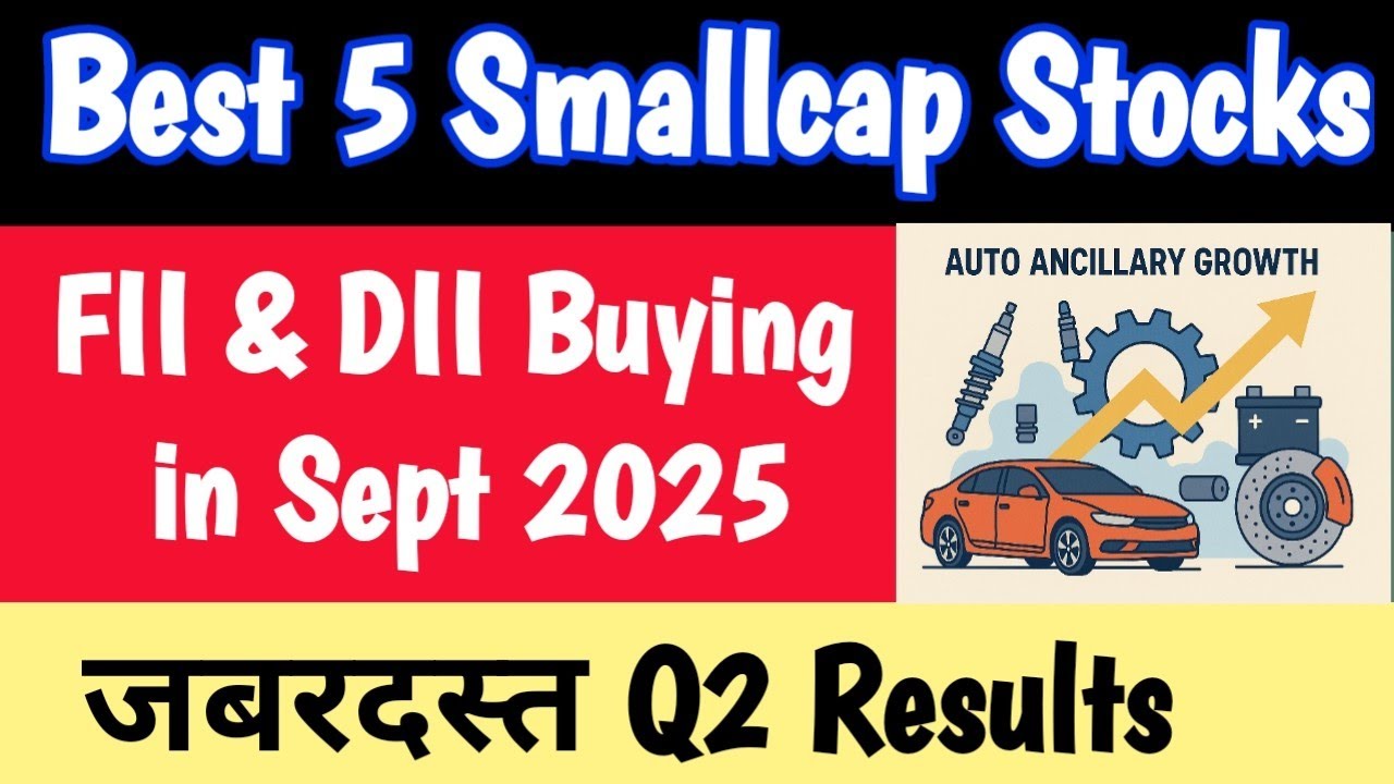 Best 5 Smallcal Auto Ancillary Stocks| Excellent Q2 Results| FII & DII buying Auto Ancillary Stocks|