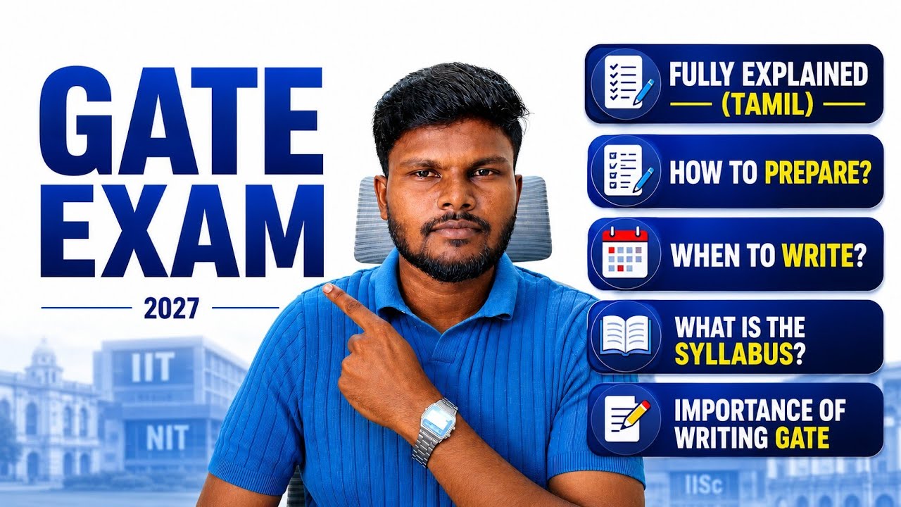 GATE 2027 Exam Full Details in Tamil 2027