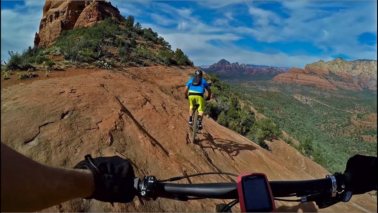 Hangover Trail Mountain Biking - Sedona, Az - Front and rear cameras  (Exposure!)