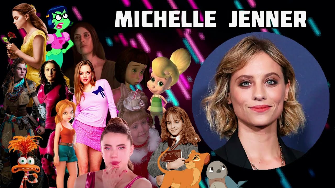 Personajes con la voz de Michelle Jenner  (Ansiedad, Sue, Hermione, Carmen Cortez, Bella y MÁS)