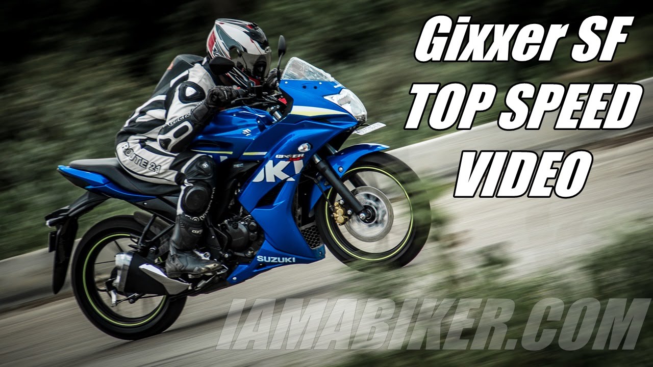 Suzuki Gixxer SF top speed video - 131 kmph | IAMABIKER