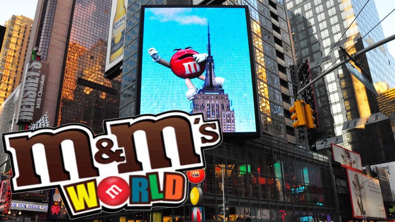 M&M's World in New York, Digital Billboard (2020 Full Version)  - M&M'S Chocolate