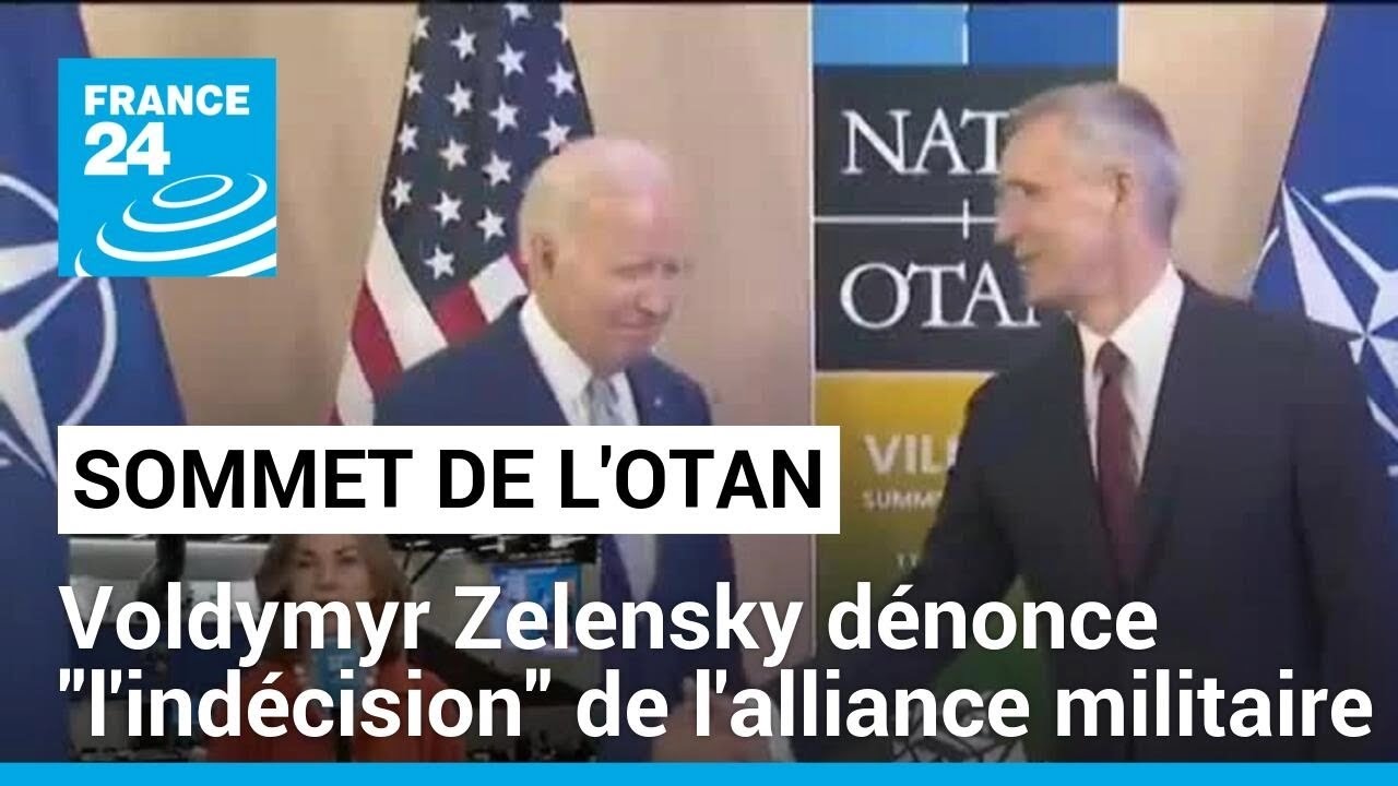 Sommet de l'Otan : Voldymyr Zelensky dénonce 