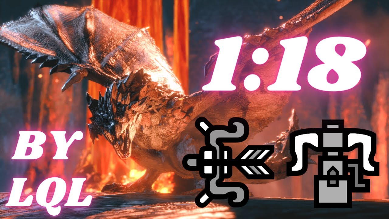 Time attack [Monster Hunter Rise] : Rathalos 2 P Bow & HBG in 1:18