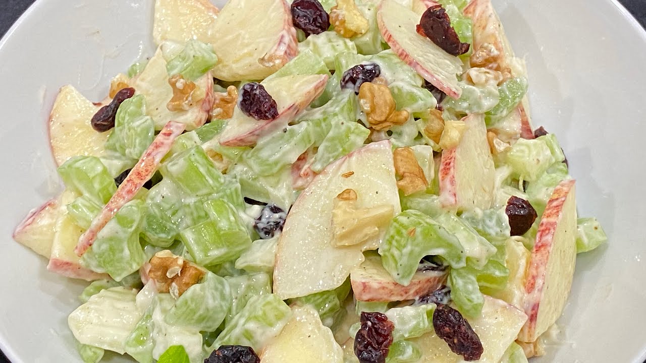 Waldorf salad | Apple-celery salad | Salad Recipe | Healthy Recipe | Delicious Celery Salad
